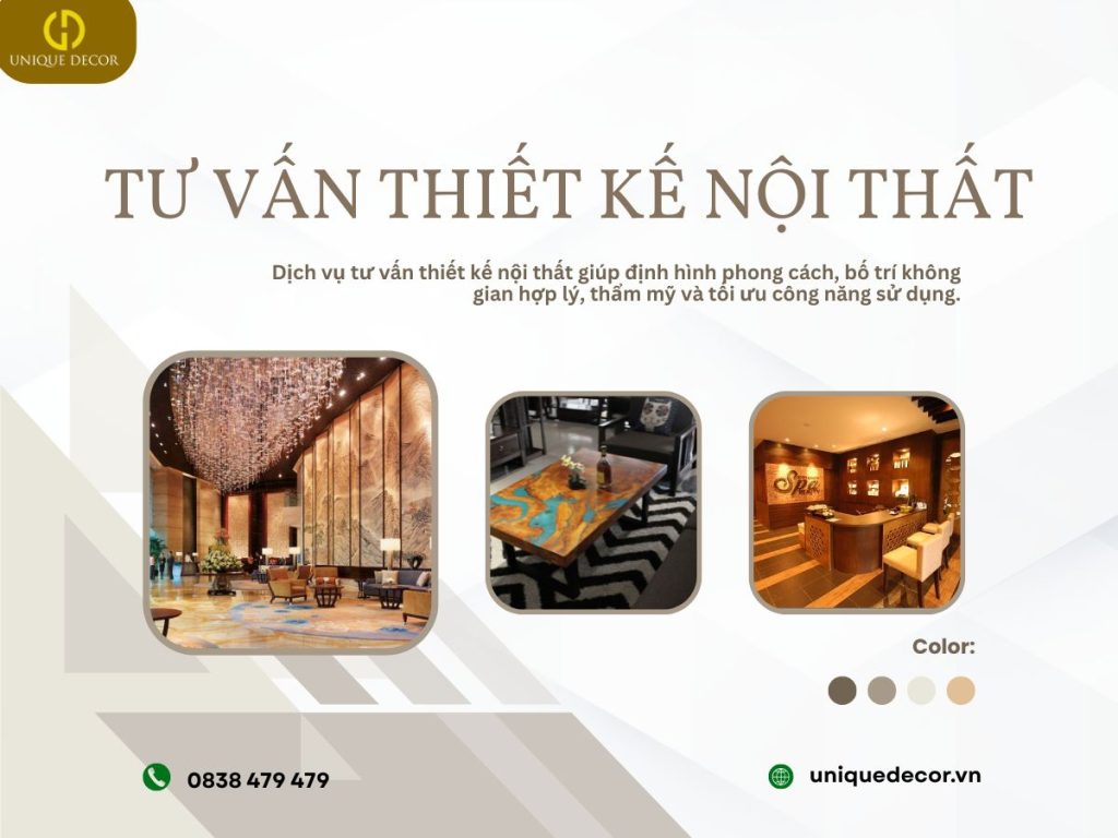 Tư vấn thiết kế nội thất tại Unique Decor