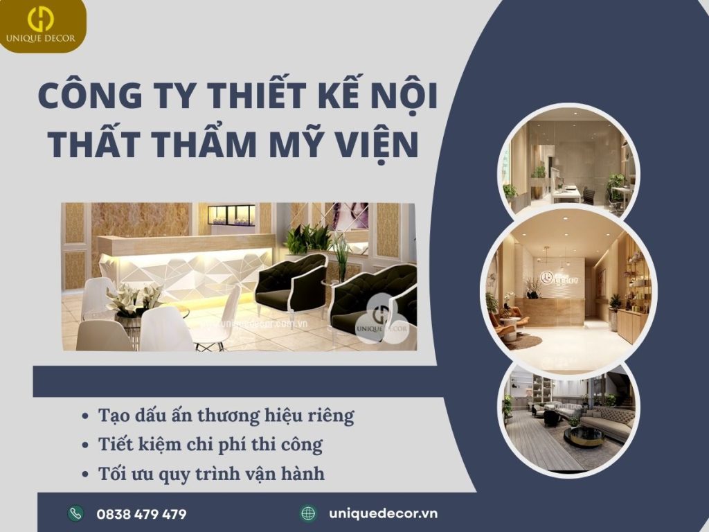 Công Ty Thiết Kế Nội Thất Thẩm Mỹ Viện Uy Tín, Giá Tốt TP.HCM