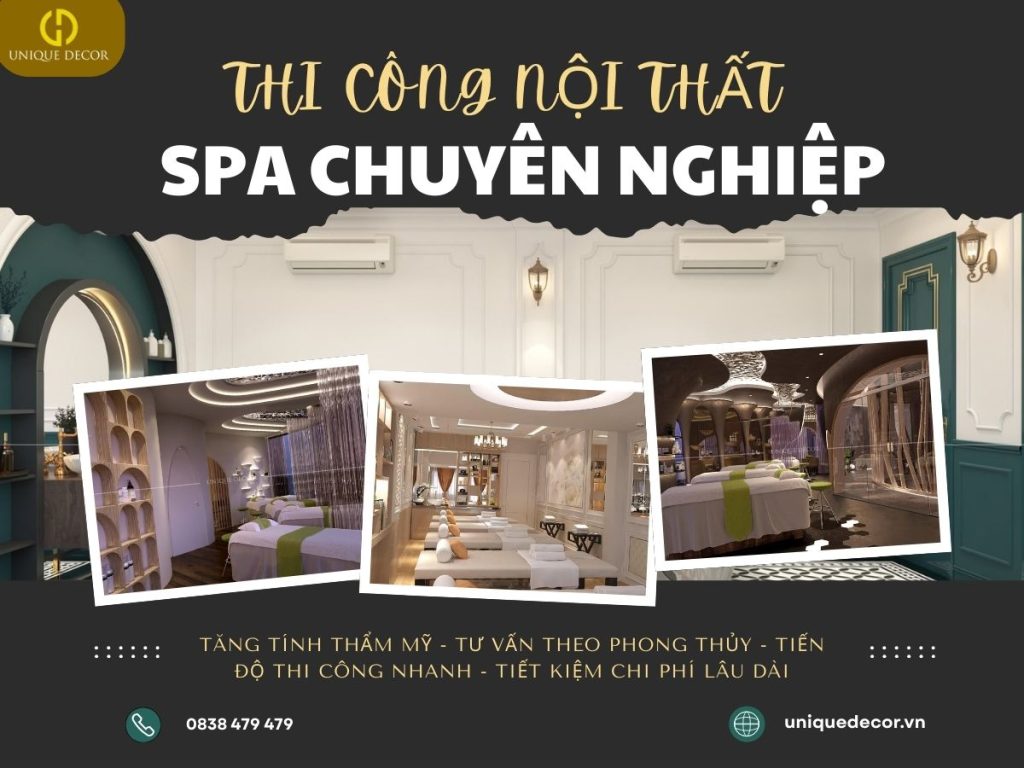 Dịch Vụ Thi Công Nội Thất Spa Chuyên Nghiệp