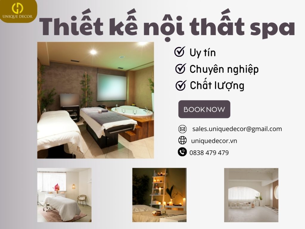 Thiết kế nội thất spa chuyên nghiệp