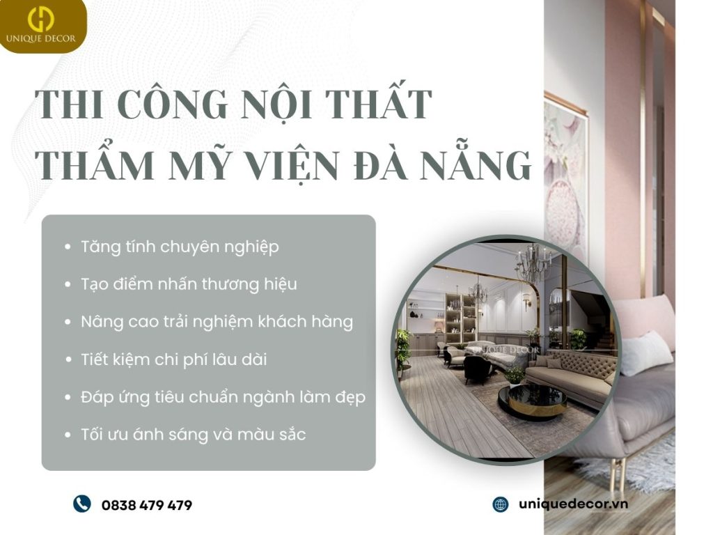 Thi Công Nội Thất Thẩm Mỹ Viện Đà Nẵng Chuyên Nghiệp