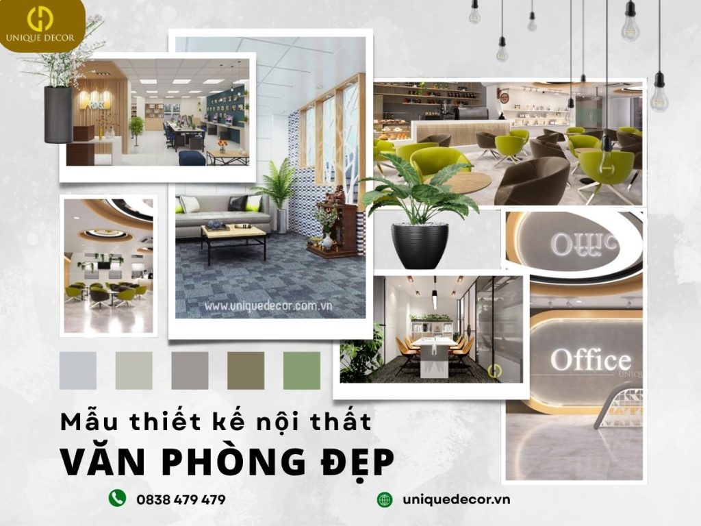Mẫu thiết kế nội thất văn phòng đẹp tại Unique Decor