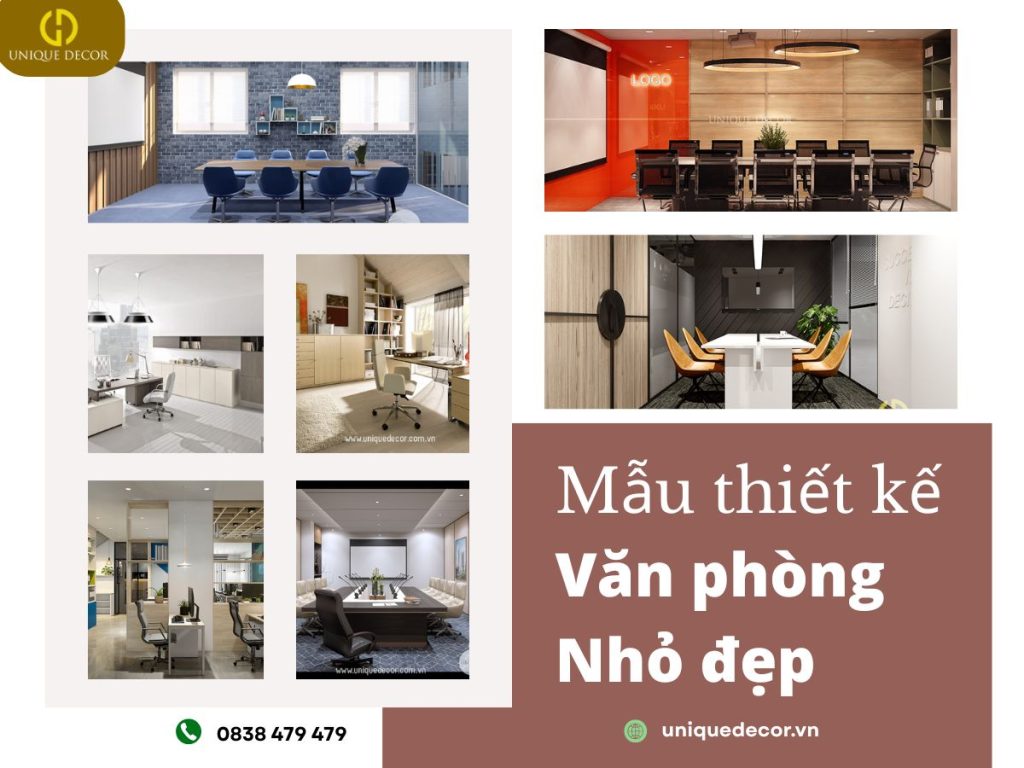 Mẫu thiết kế văn phòng nhỏ đẹp tại Unique Decor