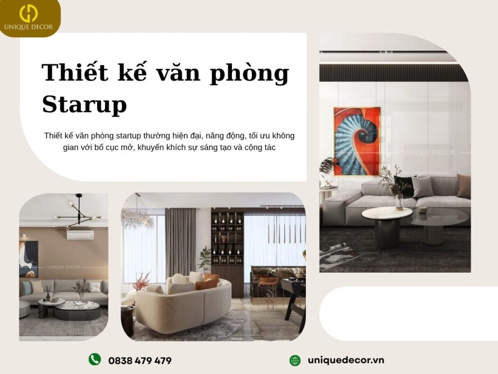 Thiết kế văn phòng Starup tại Unique Decor